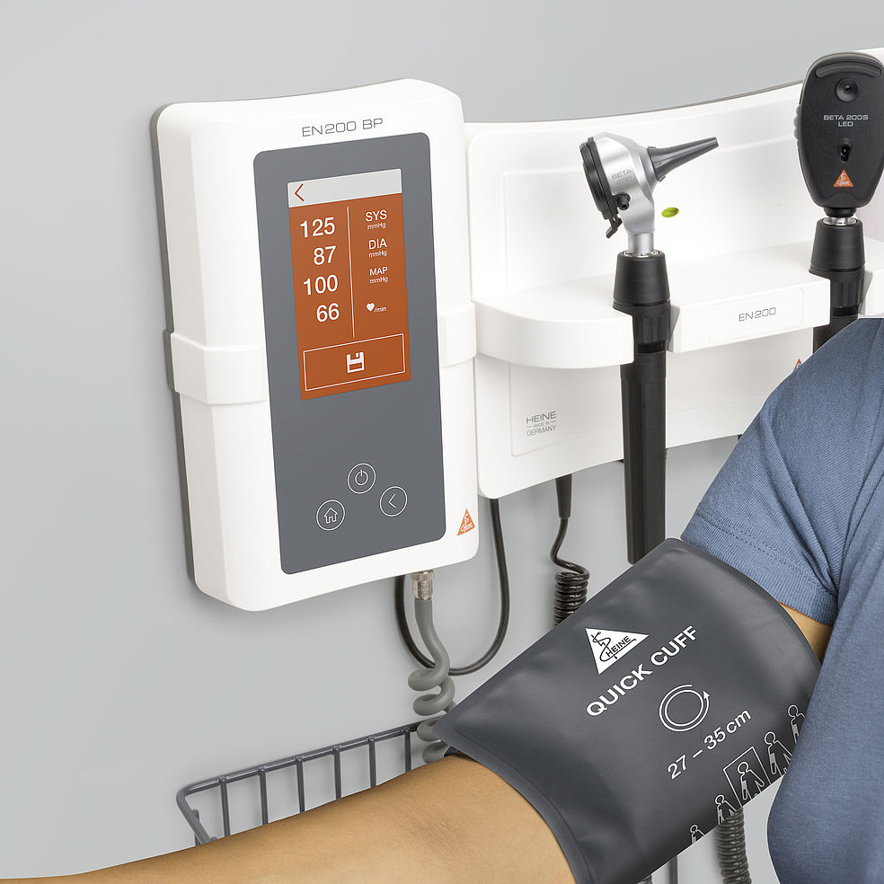 HEINE EN200 Wall Diagnostic Set with EN200BP Digital Blood Pressure